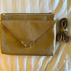 Elaine Turner unused Pewter clutch crossbody